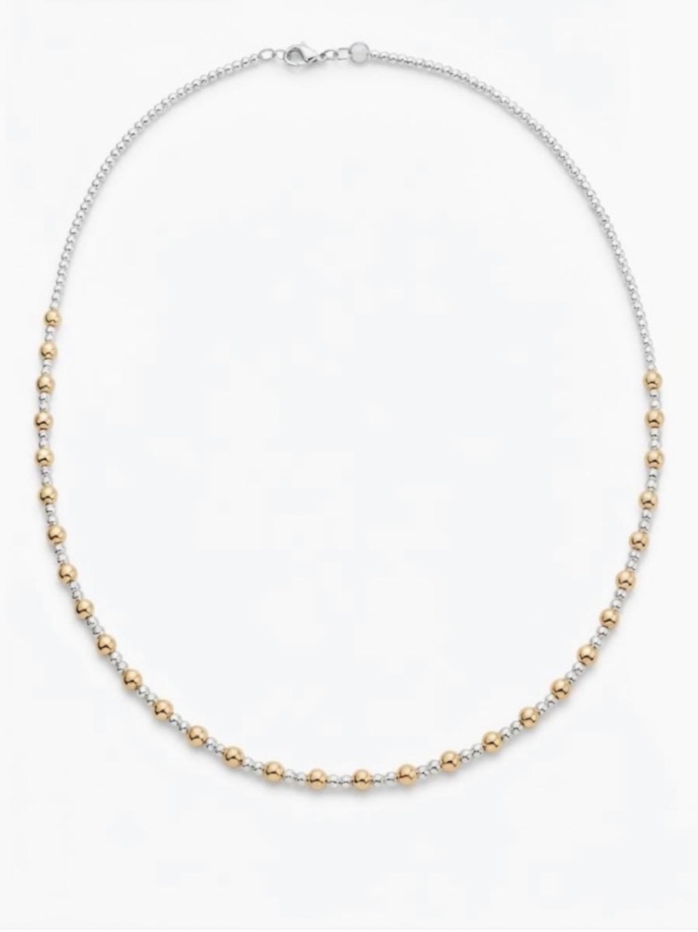 Dainty mixed metals necklace handmade